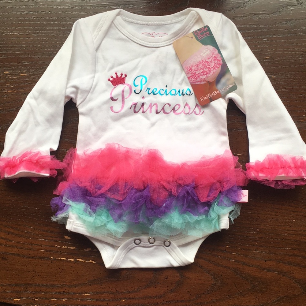 NWT Ruffle Butts TuTU Onesie, 3-6M